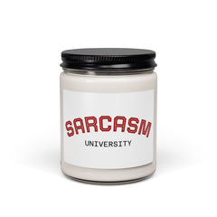 Sarcasm University Scented Soy Candle — 9oz Novelty Aromatherapy Gift