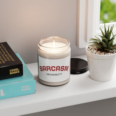 Sarcasm University Scented Soy Candle — 9oz Novelty Aromatherapy Gift