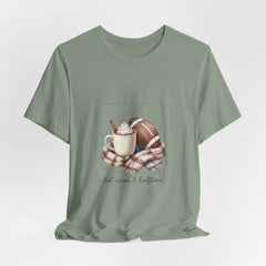 Hot Cocoa & Halftime Tee | Football Sundays, Cozy Game Day Shirt