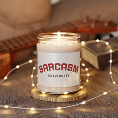 Sarcasm University Scented Soy Candle — 9oz Novelty Aromatherapy Gift