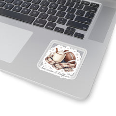 Hot Cocoa & Halftime Kiss-Cut Sticker | Football Sundays