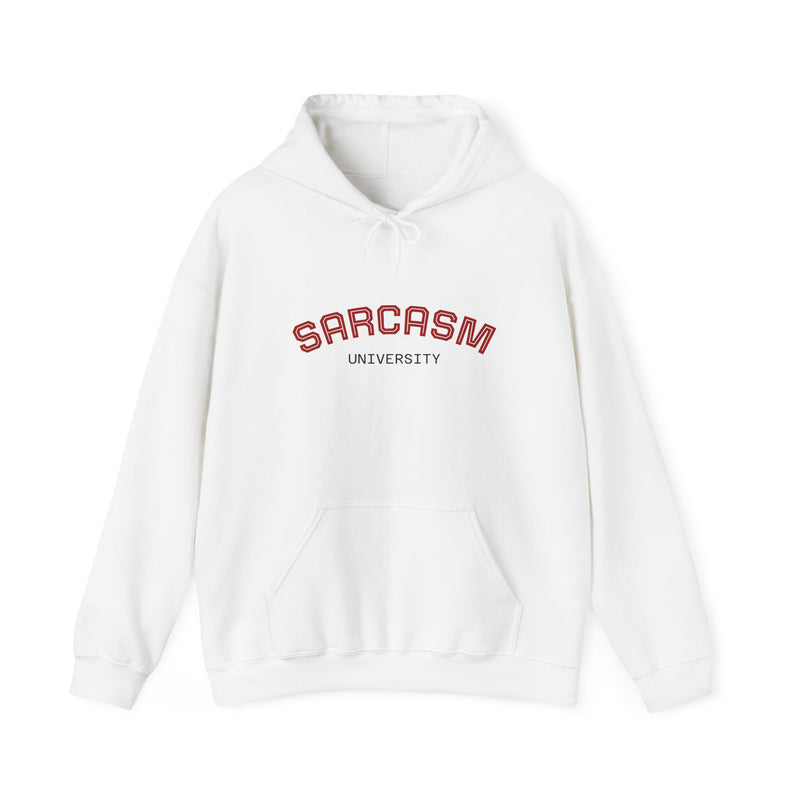 Sarcasm University Hoodie — Funny College-Style Sarcastic Graphic Hoodie
