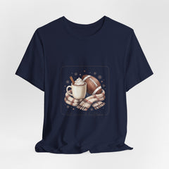 Hot Cocoa & Halftime Tee | Football Sundays, Cozy Game Day Shirt