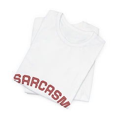 Sarcasm University Tee — Funny College Style Graphic T-Shirt