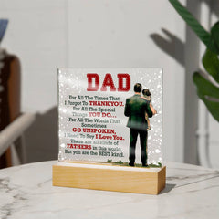 Thank You Dad - Acrylic Square
